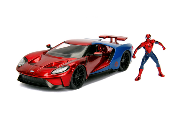 Jada Marvel Spiderman Ford GT z figurką samochód pojazd