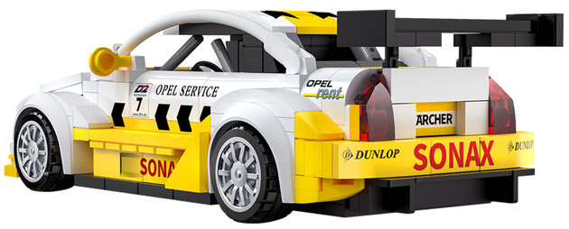 Klocki konstrukcyjne CaDA wyścigówka Samochód wyścigowy Opel Astra V8 Coupe DTM Auto sportowe 305 elementów