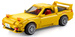 Klocki konstrukcyjne CaDA Zdalnie sterowany samochód 35 cm z napędem Power System Autko miejskie żółta Mazda FD3S RX-7 manga Initial D Auto Pojazd RC 1655 elementów