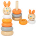 Small Foot Drewniany chińczyk Zwierzątka Ludo Animals pastel + drewniana układanka wieża Królik