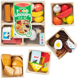 Zestaw Jedzenie Food Groups Melissa & Doug 25 elementów