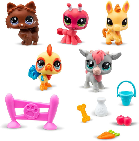 Zestaw Littlest Pet Shop Farm Besties figurki + akcesoria