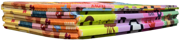 Humbi Gruba Mata Edukacyjna 2w1 z pianki XPE 180x120 polski alfabet kontrastowe obrazki