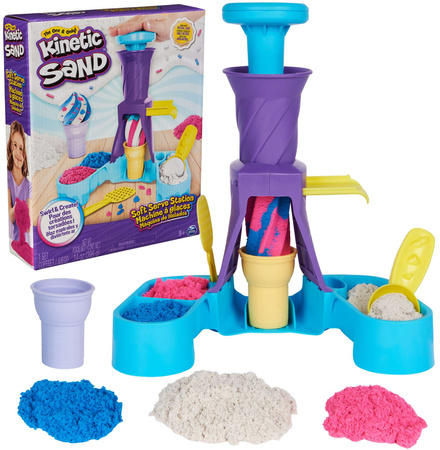 Kinetic Sand Piasek kinetyczny zestaw lody Soft Serve Station + akcesoria