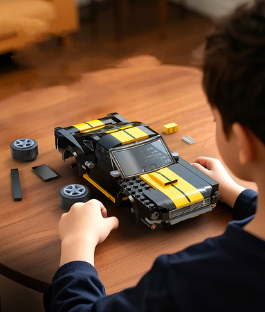 Klocki konstrukcyjne CaDA wyścigówka Samochód wyścigowy zdalnie sterowany Shelby GT 350H Auto sportowe 291 elementów RC