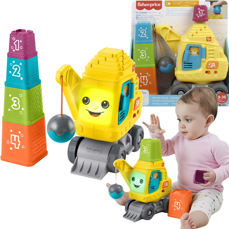 Zabawka Edukacyjna Wesoły Dźwig Układaj i licz