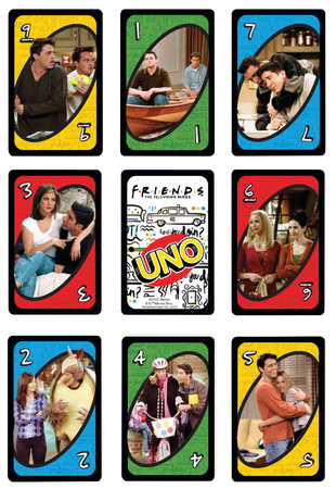 Towarzyska Gra karciana UNO Przyjaciele Friends