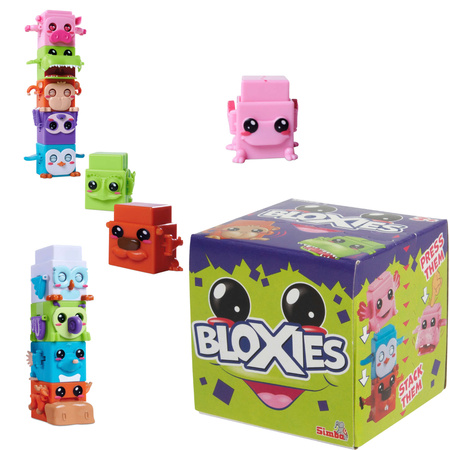 Bloxies 2 figurki kostki zwierzątek z ruchomymi elementami pojedynczy element seria 1