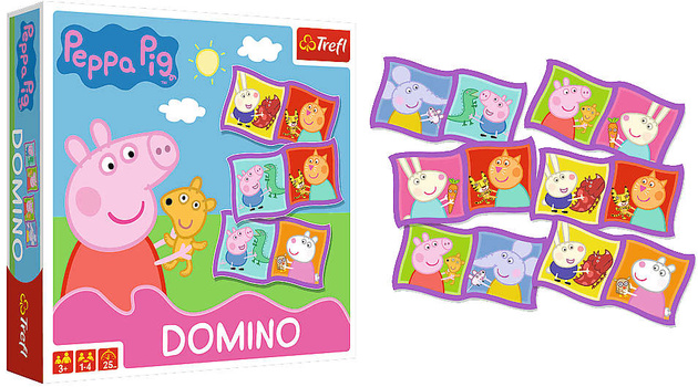 Trefl Świnka Peppa Domino