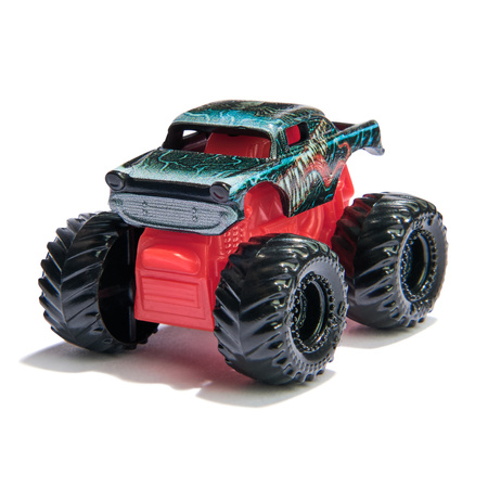 Monster Jam zestaw 3 auta Mini Jams Marvel Iron Man Venom Spiderman