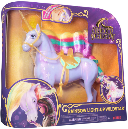 Unicorn Academy Zestaw Lalka Sophia Masquerade 24 cm i dodatkowy strój, jednorożec Wildstar światło/dźwięk + akcesoria