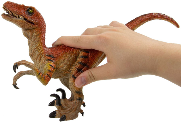 Zestaw Klocki konstrukcyjne CaDA zestaw szkielet dinozaura Dinosaur Fossils: Velociraptor 256 elementów + figurka Velociraptor 18 cm