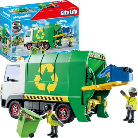 Playmobil City Life Śmieciarka pojazd do recyklingu 61 elementów