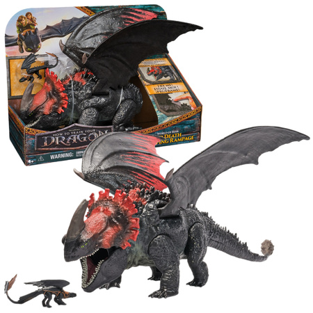 Jak Wytresować Smoka figurka Red Death Chomping Rampage Czerwona Śmierć + Szczerbatek
