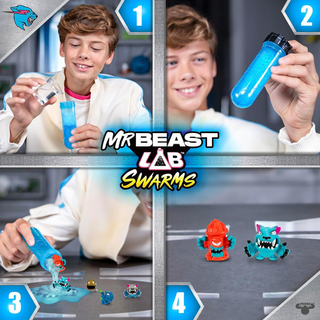 Zestaw 5 figurek niespodzianek Mr Beast Lab Swarms Alpha Series Lab Pack
