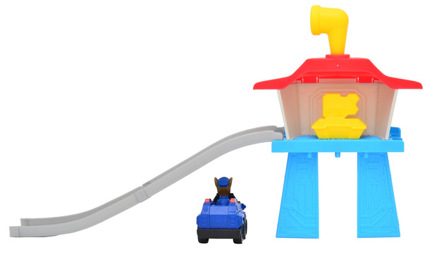 Psi Patrol Mini Wieża baza z torem zjazdowym i pojazdem Chase