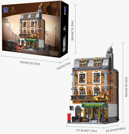 Klocki konstrukcyjne Pantasy Sherlock Holmes Baker Street 221B 3047 elementów