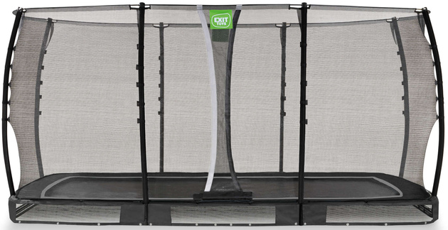 Trampolina ogrodowa z siatką zabezpieczającą do gruntu Allure Classic 244x427 cm czarna