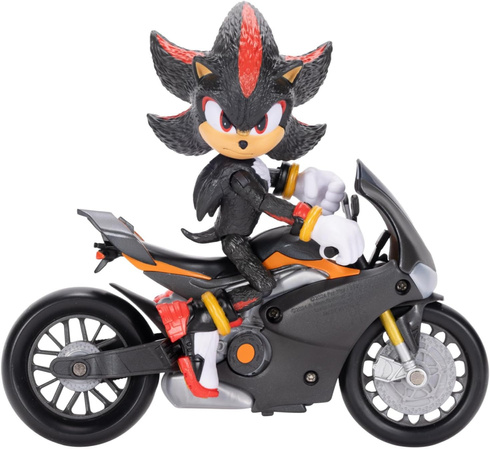 Mały Zestaw Sonic 3 The Hedgehog Figurka Shadow + czarny Motocykl
