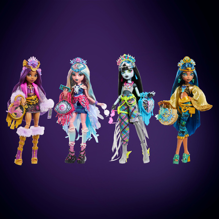 Monster High Lalka Clawdeen Wolf Potwór modowa 30 cm + akcesoria festiwalowe
