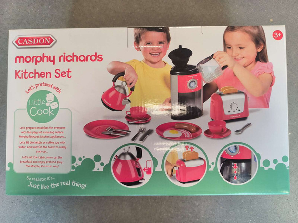 OUTLET Kuchenny zestaw dla dzieci czajnik toster Morphy Richards Casdon NIEKOMPLETNY
