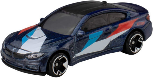 Hot Wheels Silver auto BMW M4 Pojazd Osobowy Granatowy Samochód