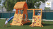 Plac zabaw drewniany duży Giant Spider domek, huśtawka, zjeżdżalnia, piaskownica, drabinka, ścianka, siatka i lina wspinaczkowa