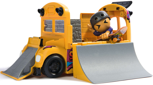 Autobus Ultra Sk8 Crew Rampa Bus Tech Deck Fingerboard+deskorolka Z Figurką