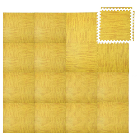 Humbi Puzzle piankowe Mata piankowa panele jasne 60 x 60 x 1 cm 16 szt.