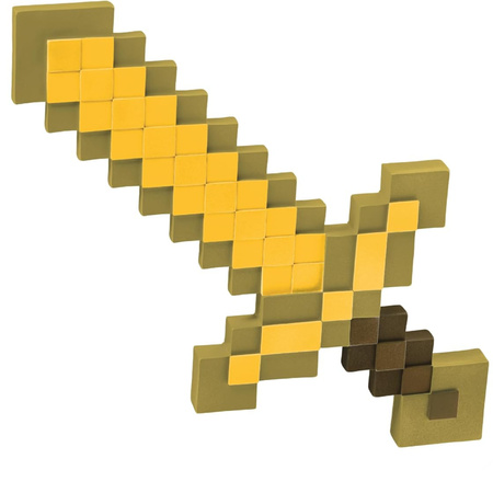 Minecraft miecz Złoty 51 cm do stroju karnawałowego