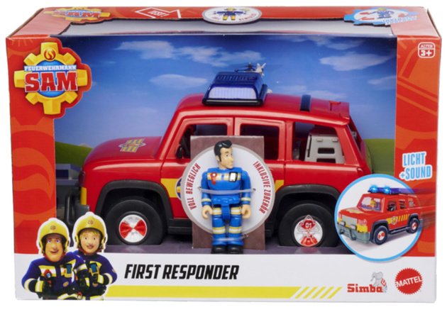 Strażak Sam Pojazd Ratunkowy 19 cm + figurka Elvis First Responder