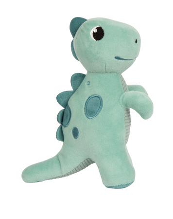 Urocza maskotka przytulanka zielony dinozaur 16 cm
