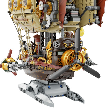 Klocki konstrukcyjne Pantasy Sterowiec Steampunk Airship 2858 elementów
