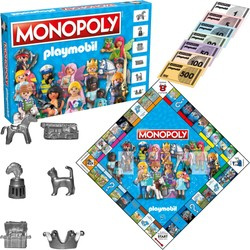 OUTLET Monopoly Towarzyska Gra Planszowa Rodzinna Playmobil wersja polska NIEPEŁNY KOMPLET