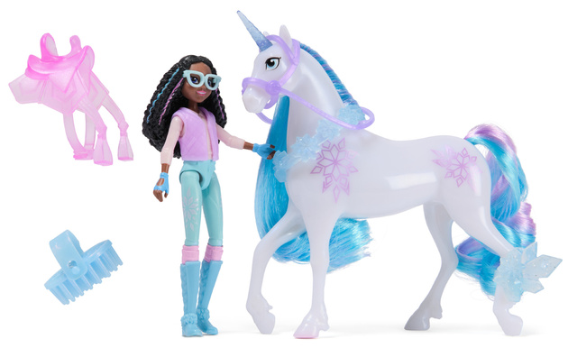 Unicorn Academy Akademia Jednorożców Zestaw Figurki Layla & Glacier dziewczyna i jednorożec + akcesoria