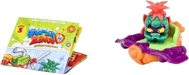 Magic Box Super Zings Seria 3 8 saszetek z figurką i supersliderem Superzings