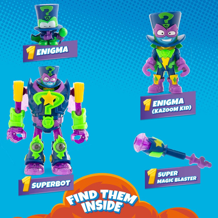 SuperThings Enigma Superbot robot figurka złoczyńcy + akcesoria