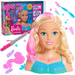 Lalka Głowa do czesania i stylizacji Syrenka Fryzjer Barbie Dreamtopia + akcesoria