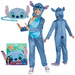 Purse Pets Lilo i Stitch Disney Interaktywna Torebka z ruchomymi oczami z dźwiękiem + strój karnawałowy Stitch kostium przebranie 94-109 cm (3-4 lat) Kigurumi