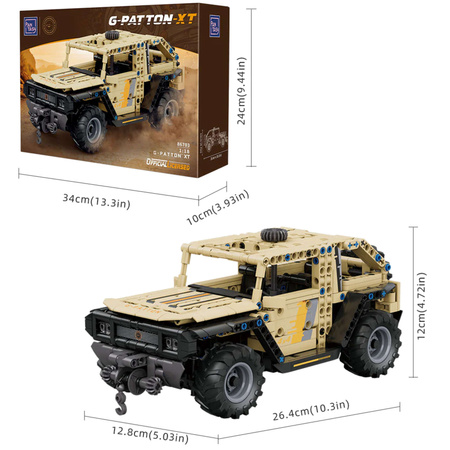 Klocki konstrukcyjne Pantasy Pojazd G-Patton XT 1:18 samochód 26,4 cm 694 elementy
