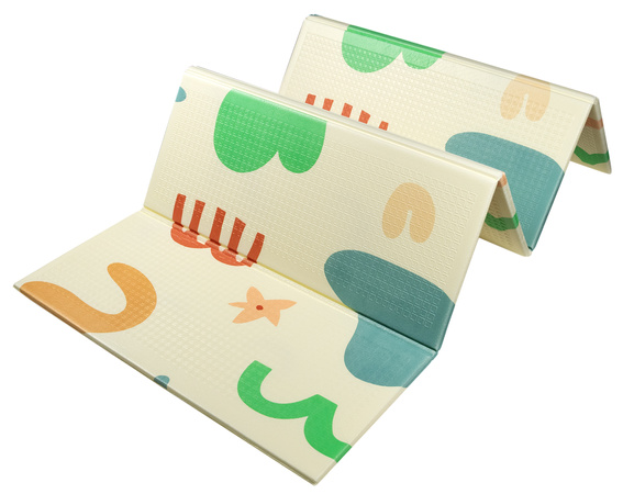 Mata Piankowa Edukacyjna Duża Składana 200x180 Xpe Torba Kształty Słońce Księżyc