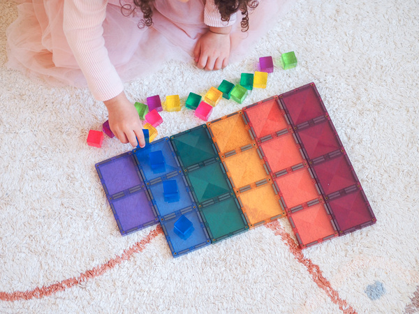 CONNETIX Pastel Rectangle Pack Kreatywne klocki magnetyczne 24 elementy