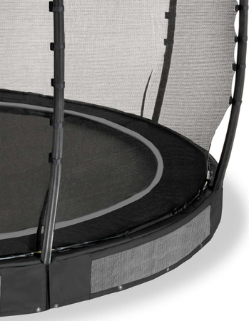 Trampolina ogrodowa z siatką zabezpieczającą do gruntu Allure Premium 427 cm czarna