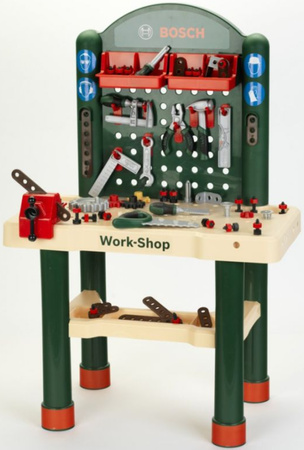 Duży Warsztat Zestaw z Narzędziami dla Dzieci Bosch 82 elementy Beżowy
