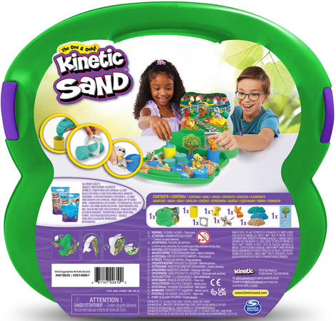 Piasek kinetyczny Diggin' Dog Park Walizka Zestaw Park do kopania dla Psów Kinetic Sand + akcesoria