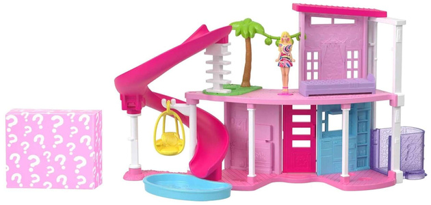 Barbie Zestaw Mini BarbieLand: Mini Domek Marzeń dla lalek + mini lalka i akcesoria