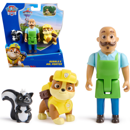 Psi Patrol 3 Figurki Pan Porter Rubble I Skunks Zestaw Zatoka Przygód