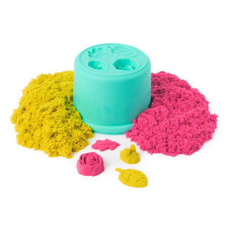 Piasek Kinetyczny Kinetic Sand zestaw plastyczny Magiczny Kwitnący Kwiat SquishBlossom