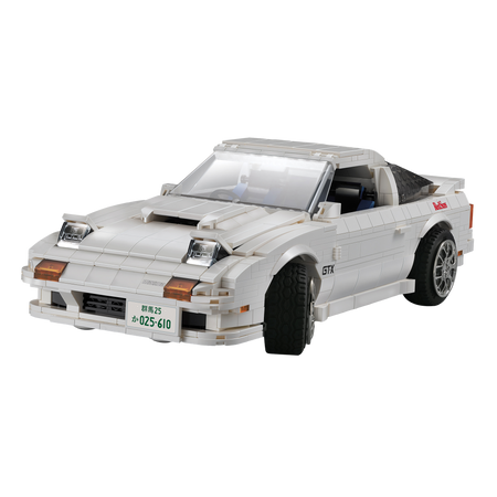 Klocki konstrukcyjne CaDA Samochód Auto biała Mazda RX-7 manga Initial D 35 cm Pojazd 1552 elementów
