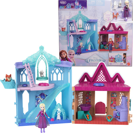 Zestaw Kraina Lodu Frozen Zimowy Domek Zwierzątek z figurkami Storytime Stackers